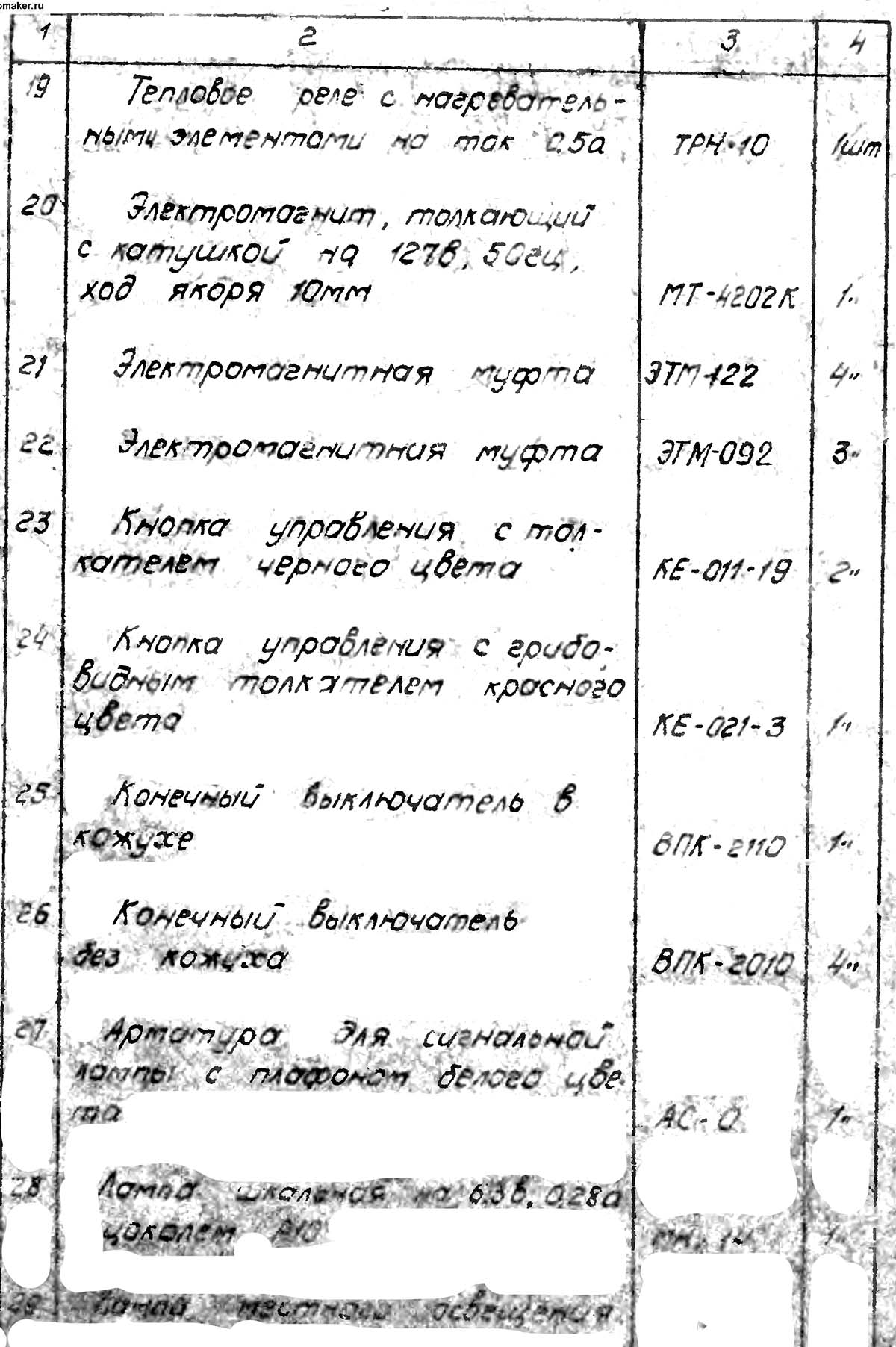 Перелік елементів токарно-револьверного верстата 1341